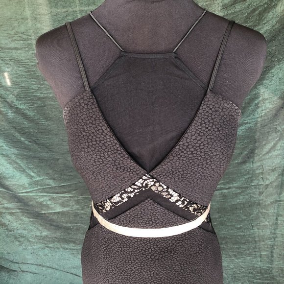 Three Floor Electrum Black Gold Cocktail Dress - Picture 2 of 11